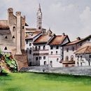 Il mio progetto del corso: Rappresentazione architettonica ad acquerello. Watercolor Painting, and Architectural Illustration project by Elisabetta Bagnoli - 06.11.2024