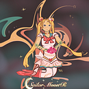 Sailor Moon In Space <3. Un proyecto de Ilustración tradicional, Diseño de personajes, Cómic, Ilustración digital, Dibujo digital y Manga de pecaraway - 12.06.2024