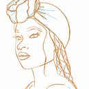 My project for course: Digital Portraits in Procreate with Graphical Elements. Een project van Digitale illustratie,  Portrettekening y Anatomisch tekenen van bwrightart1 - 14.06.2024