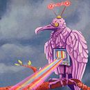 Retro Glitch. Een project van Schilderij,  Creativiteit,  Tekening,  Concept art, Instagram, Ontwerp van personages y  Beeldende kunst van Candice Triggs Barbosa - 14.06.2024