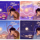 Capa completa para livro "Doce Clichê". Un projet de Illustration éditoriale de Natália Mattos - 25.09.2023