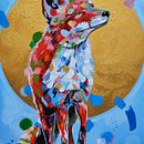 Liška (Fox/Лиса). Pintura Acrílica, Desenho anatômico, Ilustração tradicional, e Desenho artístico projeto de Milada Šejnohová - 15.06.2024