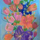 Mi proyecto del curso: Pintura floral expresiva con acrílicos. Projekt z dziedziny  Sztuki piękne,  Malarstwo, Malarstwo akr, lowe, R i sunek botaniczn użytkownika Paulina Esperanza Guerrero Rojas - 15.06.2024