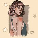 Meu projeto do curso: Retrato Ilustrado com Procreate. Un progetto di Illustrazione tradizionale, Illustrazione vettoriale, Illustrazione digitale e Disegno di ritratti di Camila Britto - 18.06.2024