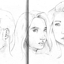 Meu projeto do curso: Caderno de retratos: explore o rosto humano Ein Projekt aus dem Bereich Skizzenentwurf, Zeichnung, Porträtzeichnung, Artistische Zeichnung und Sketchbook von Hyago Marques - 16.06.2024