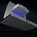 Coluna de som inspirada nas linhas da Playstation. . Design, e 3D projeto de Vasco Ribeiro - 10.02.2024