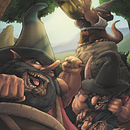 Jarana de Duendes. Traditional illustration, Character Design, Comic, Concept Art, Artistic Drawing, Digital Painting, and Editorial Illustration project by Israel Pardo Baez - 09.04.2013
