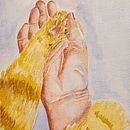 Meu projeto do curso: Ilustração de mãos expressivas em aquarela. Projekt z dziedziny  Malarstwo, Malowanie akwarelą, R i sunek anatomiczn użytkownika Rafaela Pascoli Camargo - 20.04.2024