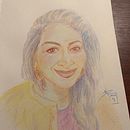 My project for course: Vibrant Portrait Drawing with Colored Pencils Ein Projekt aus dem Bereich Zeichnung, Porträtzeichnung, Sketchbook und Zeichnen mit Buntstiften von Nora Parras - 22.06.2024