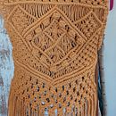 Mi proyecto del curso: Macramé: crea prendas de ropa únicas. Un progetto di Design di accessori, Artigianato, Fiber Art, Macramè e Textile Design di ELENA MARIA HERNANDEZ HERNANDEZ - 22.06.2024