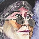 Celebrities. Un proyecto de Ilustración tradicional, Bellas Artes, Pintura y Pintura a la acuarela de Willy van Dregt - 23.06.2024