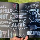 Blackboard art: odręczne liternictwo. Un projet de Illustration traditionnelle de Karo - 23.06.2024