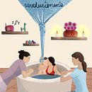 Mi parto ilustrado . Un proyecto de Ilustración tradicional, Dibujo, Ilustración digital y Dibujo digital de Fabiola Rocha Nájar - 22.06.2024
