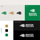 Redesign the basketball Boston Celtics team logo.. Br, ing, Identit, Design, Graphic Design, Marketing, Vector Illustration, Logo Design, and Creativit project by Eduardo Firmino - 06.24.2024