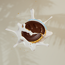 Happy cookie. Modelagem 3D, 3D, e 3D Design projeto de Eva Rodríguez Solís - 24.06.2024