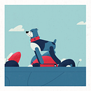 Skate Dog. Animation, and 3D Animation project by Virama Studio - 06.24.2024