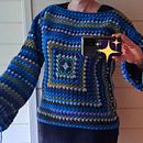My very first project for course: Granny Square Crochet: Make Your Own Sweater Ein Projekt aus dem Bereich Modedesign, Weben, DIY, Crochet und Textildesign von betiii - 24.07.2024