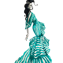 My project for course: Watercolor Fashion Illustration: Silhouette, Color and Flow. Traditional illustration, Watercolor Painting, and Fashion Illustration	 project by cocorinnemonique - 06.24.2024