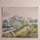 bosque en invierno. Watercolor Painting, Fine Arts, and Painting project by Camila Contreras - 06.25.2024