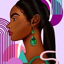 Mi proyecto del curso: Retratos digitales en Procreate con elementos gráficos. Digital Illustration, Portrait Drawing, and Figure Drawing project by claomejiam - 06.24.2024