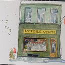 My project for course: Watercolor Urban Illustration: Portray your City. Un progetto di Pittura, Disegno, Pittura ad acquerello e Illustrazione architettonica di alinoel - 26.06.2024