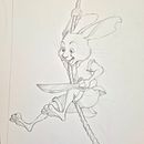 Zając pirat. Projekt z dziedziny Trad, c i jna ilustracja użytkownika Kasia - 27.06.2024