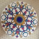 Mein Abschlussprojekt für den Kurs: Mandalas: Entwirf Muster mit Acrylfarben. Pintura, Desenho, e Pintura Acrílica projeto de Ebru Oezel - 27.06.2024