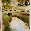 My project for course: Natural Landscapes in Watercolor. Fine Arts, Painting, and Watercolor Painting project by olena_kummer - 06.28.2024