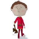 This boy is having a particularly bad day, Children's Digital Illutration. Projekt z dziedziny Trad, c, jna ilustracja,  R, sunek, Ilustracja c, frowa, Ilustracje dla dzieci, R, sunek c i frow użytkownika Kalliopi Chourdaki - 10.06.2024