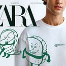 Sushi T-shirt for ZARA MAN. Digital Illustration, Textile Design, Character Design, Motion Graphics, and Design project by Paula Mira - 03.08.2022