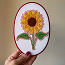 July Sunflower. Embroider project by Coricrafts - 06.23.2024