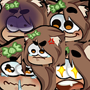 Emotes personales para Twitch. Ilustração digital, e Design de personagens projeto de Amanda Aurora Silvera Rentería - 03.07.2024