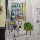 Mi proyecto del curso: Sketching urbano: dibuja tu ciudad en movimiento. Traditional illustration, Sketching, Drawing, Watercolor Painting, Architectural Illustration, and Sketchbook project by maruro franco - 07.03.2024