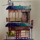 My project for course: Expressive Architectural Sketching with Colored Markers. Projekt z dziedziny Sketching,  R, sunek,  R, sunek architektoniczn, Sketchbook,  R i sunek atramentem użytkownika geert2911 - 03.07.2024