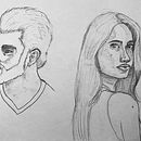 My project for course: Portrait Sketchbooking: Explore the Human Face. Sketching, Drawing, Portrait Drawing, Artistic Drawing, and Sketchbook project by vihaancvyas - 07.03.2024