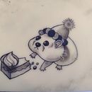 un hamster comiendo tartita <3 . Desain Tato proyek oleh dinoseastar - 07.04.2024