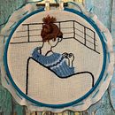 Mi proyecto del curso: Técnicas de bordado para crear peinados con volumen. Een project van Ontwerp van accessoires, Kostuumontwerp, Borduurwerk, Kleurentheorie y Textielontwerp van Cecilia Rodríguez - 04.07.2024