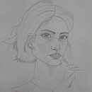 Just a Girl. Un projet de Beaux Arts, Dessin au cra, on, Dessin , et Esquisse  de Jessica Carvalho - 06.07.2024