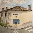 My project for course: Modern Techniques for Watercolor Cityscapes Ein Projekt aus dem Bereich Malerei und Aquarellmalerei von Marie Junde - 07.07.2024