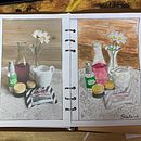 Mijn project van de cursus: Eigentijds stillevens creëren met aquarel. Projekt z dziedziny Trad, c, jna ilustracja,  Malarstwo i Malowanie akwarelą użytkownika Roeland - 07.07.2024