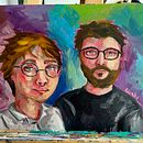 Mi proyecto del curso: Retrato con pintura al óleo: explora la luz y las sombras . % Gabi tarafından hazırlanan Güzel sanatlar, Tablo, Yağlıbo, a Resim, Ve Portre Çizimi projesi - 07.08.2024