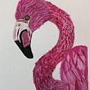 Flamingo . % wardbrett65 tarafından hazırlanan Geleneksel illüstras, on, Tablo, Guaj Bo, Ve ama projesi - 06.19.2024