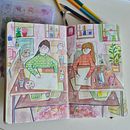 My project for course: Exploratory Sketchbook: Find Your Drawing Style. Traditional illustration, Sketching, Creativit, Drawing, Watercolor Painting, Sketchbook, and Gouache Painting project by Jelena Petrović - 07.09.2024
