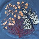 Rheba's project for course: Needle Embroidery: Create a Natural Composition. Un proyecto de Ilustración tradicional, Bordado, Teoría del color y Diseño textil de Rheba - 02.06.2024