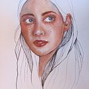 Mon projet du cours : Portrait illustré à l’aquarelle. Traditional illustration, Fine Arts, Painting, Drawing, Watercolor Painting, Portrait Drawing, and Artistic Drawing project by gigilarose - 07.11.2024