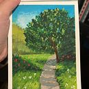 Meu projeto do curso: Pintura de paisagens com guache para iniciantes. Un progetto di Belle arti, Pittura, Illustrazione naturalistica e Pittura gouache di Marcela Gomes - 30.06.2024