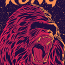 Kong - Poster Art. Design, Traditional illustration, Vector Illustration, Digital Illustration, Editorial Illustration, Editorial Design, and Graphic Design project by Danilo Henrique - 07.11.2024