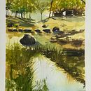 My project for course: Natural Landscapes in Watercolor Ein Projekt aus dem Bereich Bildende Künste, Malerei und Aquarellmalerei von Cristina Adorisio - 12.07.2024
