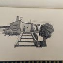 Meu projeto do curso: Diário ilustrado: preencha seu sketchbook com experiências. Un proyecto de Ilustración tradicional, Bocetado, Dibujo, Sketchbook e Ilustración con tinta de martasalvadomartinho - 10.07.2024