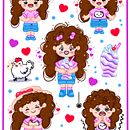 Mi proyecto del curso: Ilustración kawaii: crea personajes encantadores. Un proyecto de Ilustración tradicional, Diseño de personajes y Manga de Adriana - 14.07.2024